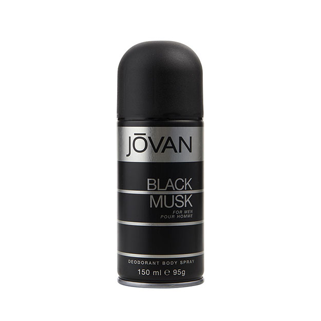 Jovan <small>Jovan Black Musk Body Spray for Men, 150ml</small>