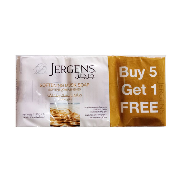 Jergens Jergens Softening white musk(imported)soap 125g×6