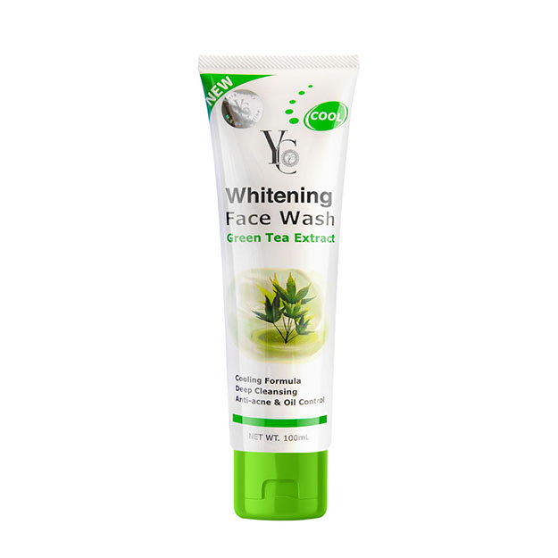 YC YC whitening face wash green tea extract  100ml