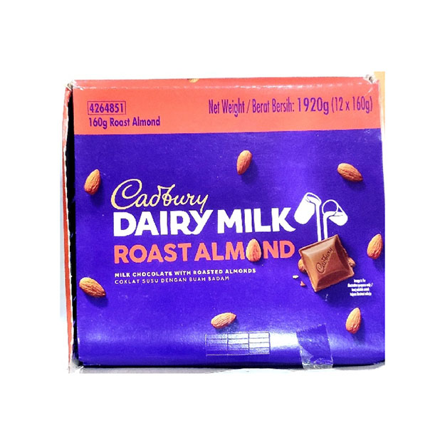 Dairy Milk - Dairy Milk Roast Almond Imported -(160 g ×12 ) 19