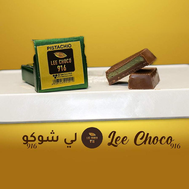 Lee Choco - Pistachio - 1 kg Belgian Chocolate With Pistachio 