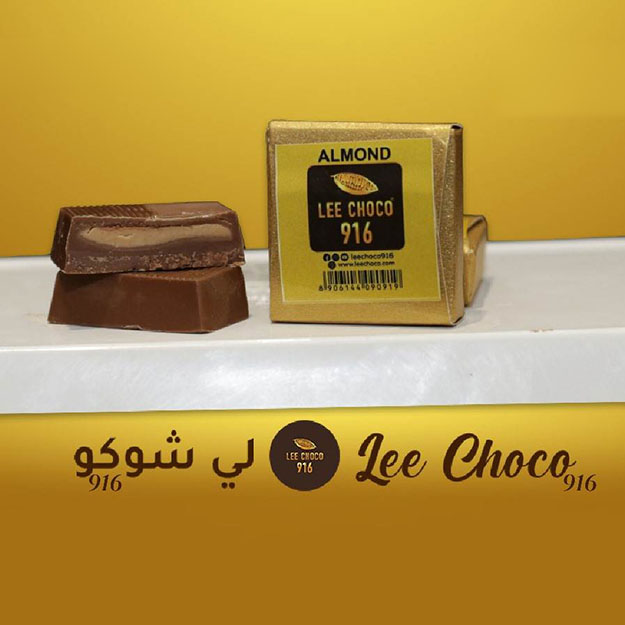 Lee Choco Almond-500g Belgian Chocolate With Almond Filling