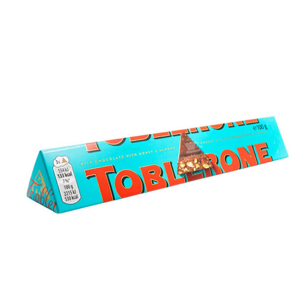 Toblerone - Toblerone Crunchy Salty Almond Chocolate Bar 100g