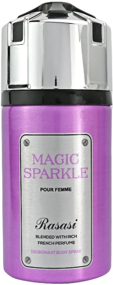 rasasi - rasasi magic sparkle body spray for women 250 ml