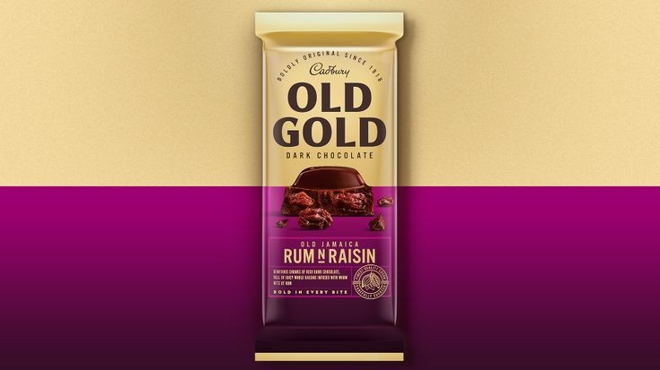 OLD GOLD <small>Cadbury dark chocolate rum n raisin 180g</small>