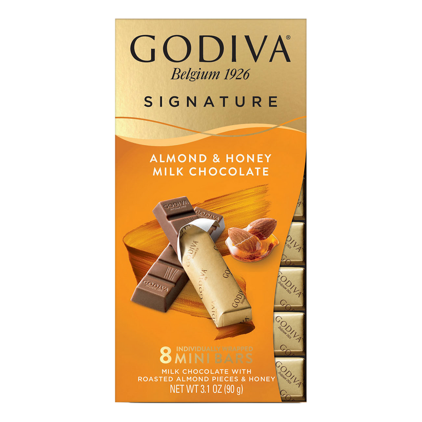 GODIVA <small>Signature Milk Almond & Honey Chocolate Mini 90g</small>