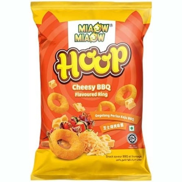 Miaow Miaow <small>Miaow Miaow Hoop Cheesy BBQ Flavoured Ring 60g</small>