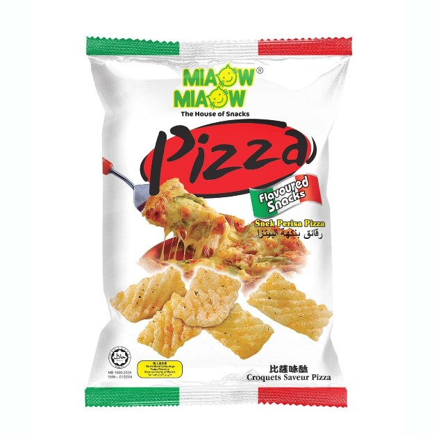 MIAOW MIAOW <small>MIAOW MIAOW PIZZA CHIPS 60G</small>