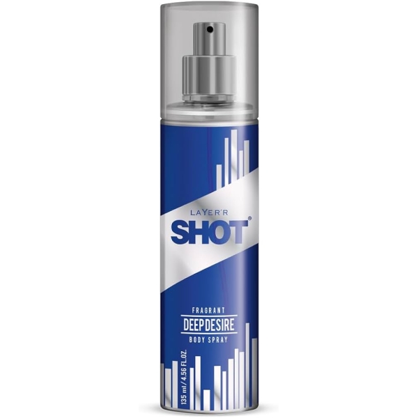 SHOT <small>Layerr Shot Deep Desire body spray for men 135ml</small>