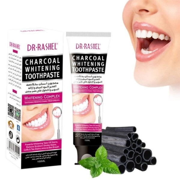 DR.RASHEL <small>Dr Rashel Charcoal Whitening Toothpaste 100ml</small>