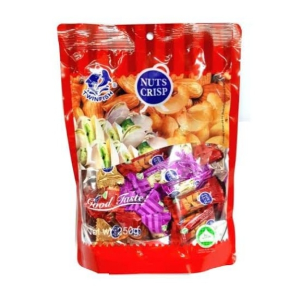 NUTS CRIPS Nuts Crisp Peanut, Almond, Pista, Cashew mix Flavors 250g