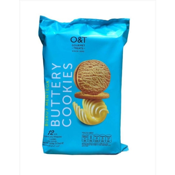 O&T Gourmet Treats CHOCOBITES Buttery Cookies 120g