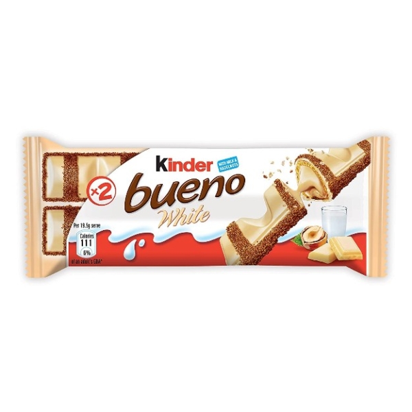 NESTLE <small>Kinder Bueno White Milk & Hazelnut  50g</small>