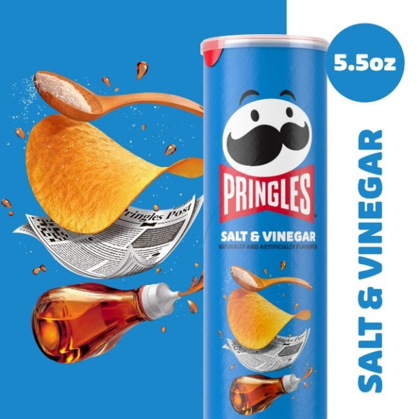 PRINGLES Pringles salt & vinegar Potato Crisps158 g