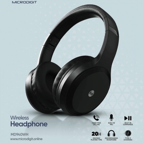 MICRODIGIT <small>WIRELESS TWIST HEADPHONE MD936WH</small>