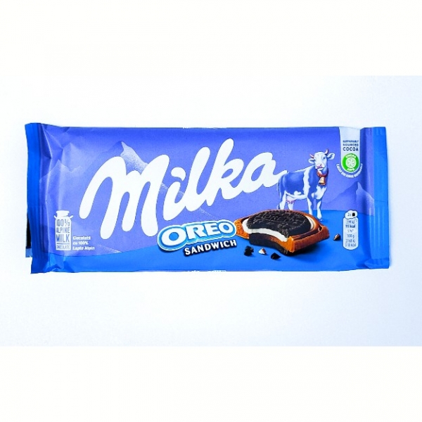 Milka  Milka oreo sandwich 92 gm