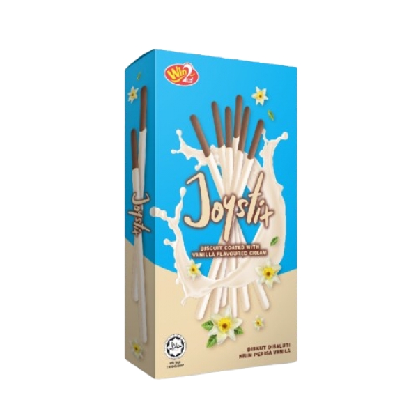 WIN2 biscuit coated with vanilla flavoured cream 40g