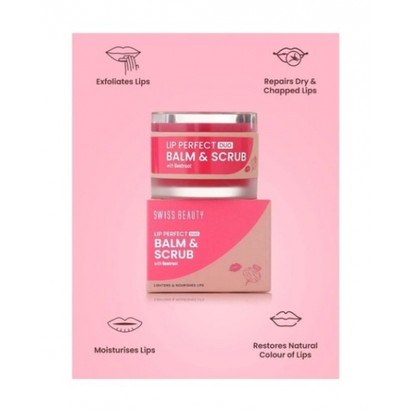Swiss Beauty Lip barm & scrub 3.5 gm