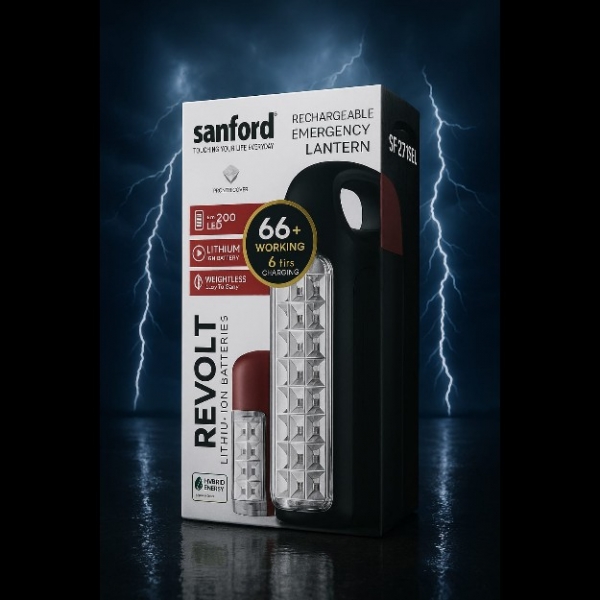 SANFORD Sanford Rechargeable Emergency Lantern 2PC LED SF2716EL