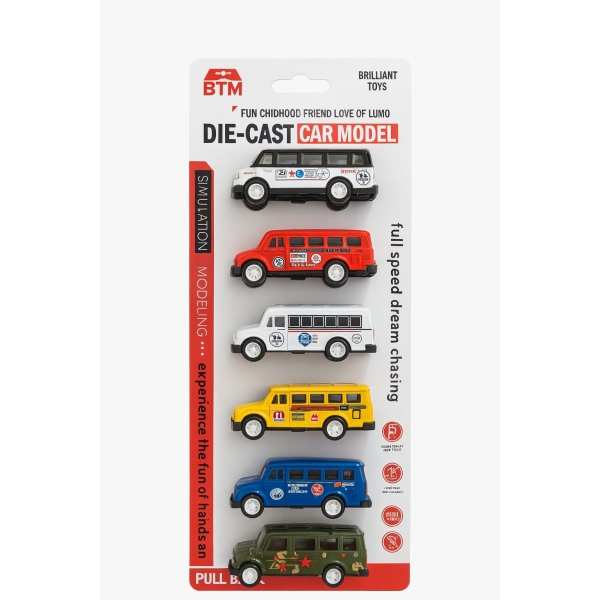 DIE-CAST <small>Die-cast car model 6 pce</small>