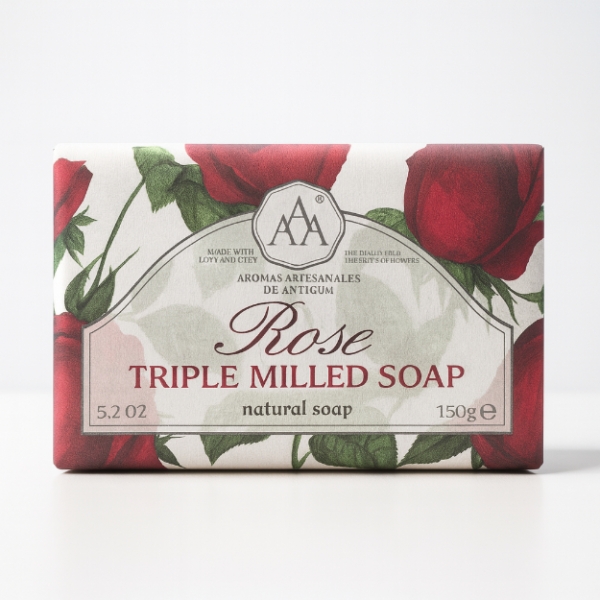 AAA INTERNATIONAL ROSE MILLED SOAP 150 GM