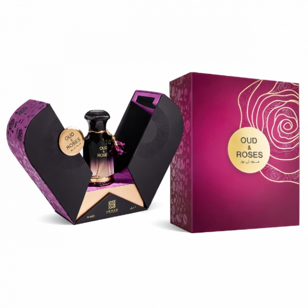 AHMED AL MAGRIBI Oud And Roses Long Lasting Unisex Eau De Parfum -60ml