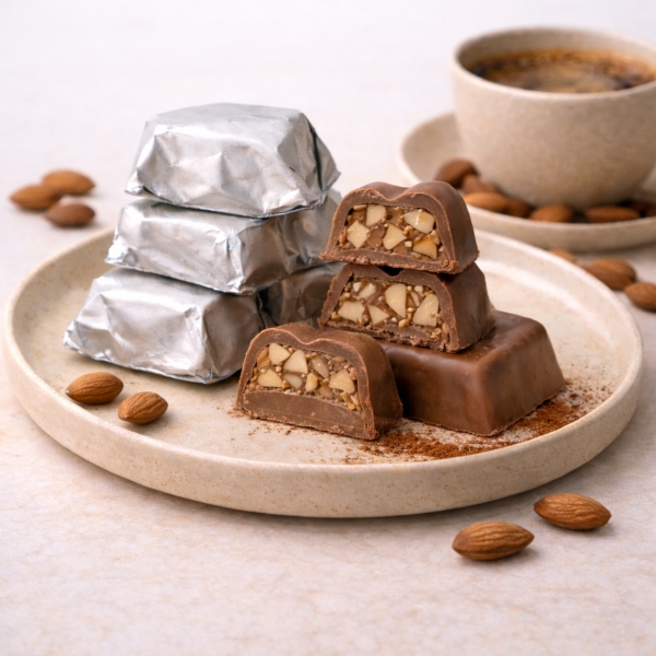 Lee Choco Almond-500g Belgian Chocolate With Almond Fillings