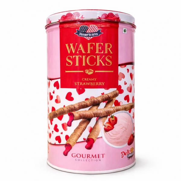 AMERICANO🇺🇸 WAFER STICKS CREAMY STRAWBERRY 300G