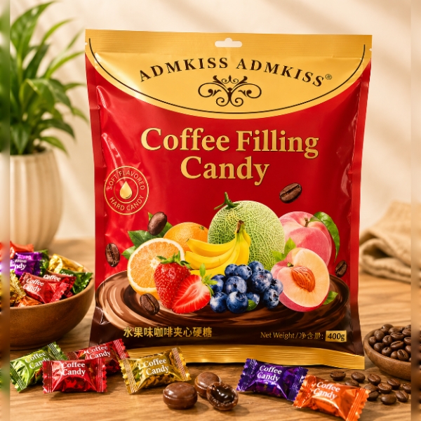 Admkiss Coffee Filling Candy 400gm
