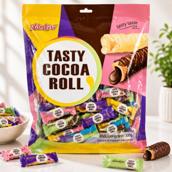 Admkiss Tasty Cocoa Roll 300 gm