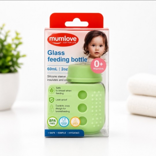GULFQUALITY  <small>Glass Feeding Bottle 60ml (protected)</small>