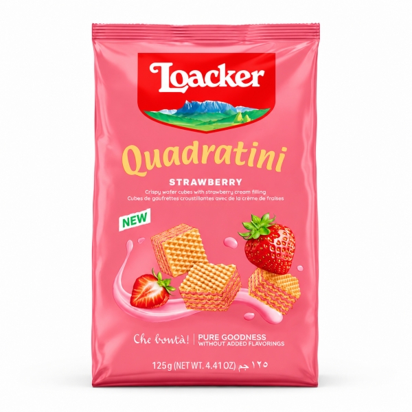 LOACKER  Loacker pouch strawberry 125g