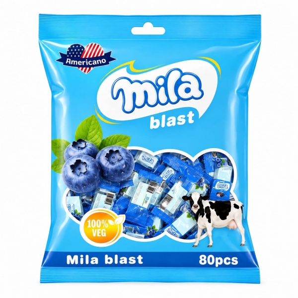 Americano Americano Mila blast 100%veg 80pcs( blue berry )