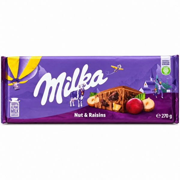 MLKA Milka Nuts& Raisins 270g